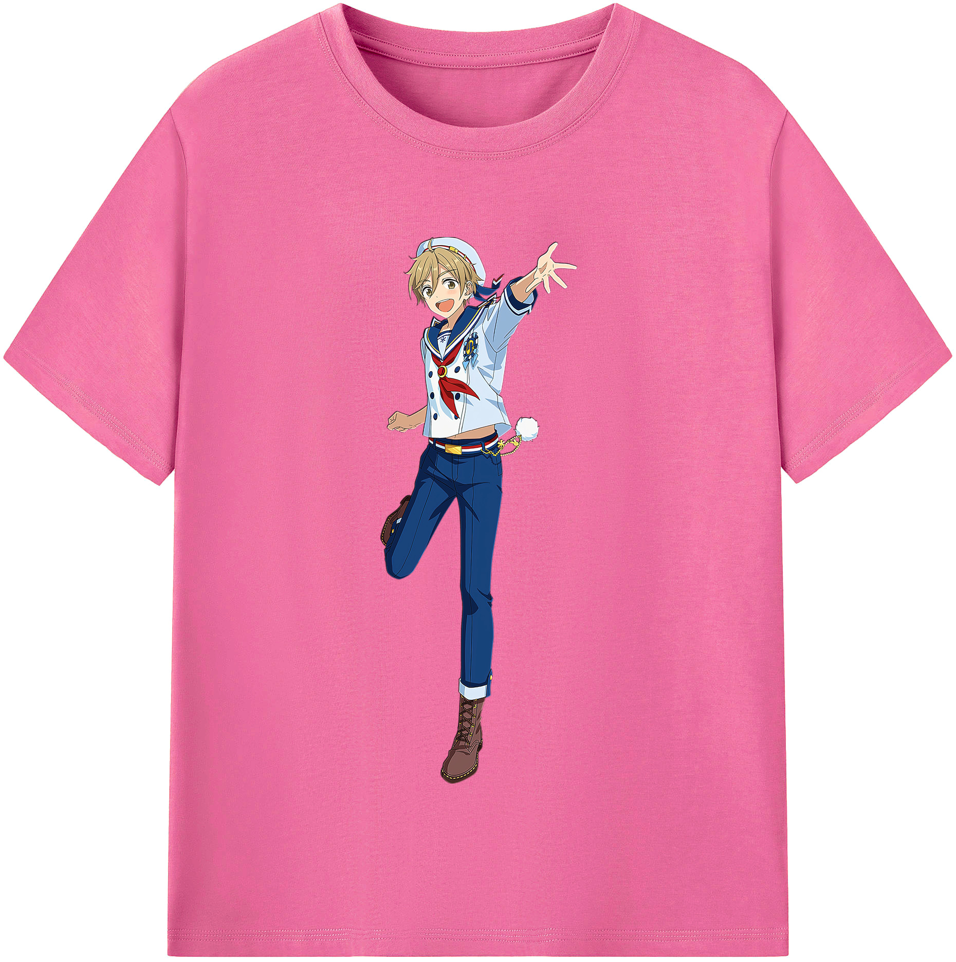 （画像用） あんさんぶるスターズ! Ensemble Stars レディースカジュアルプリントTシャツ（綿100％）